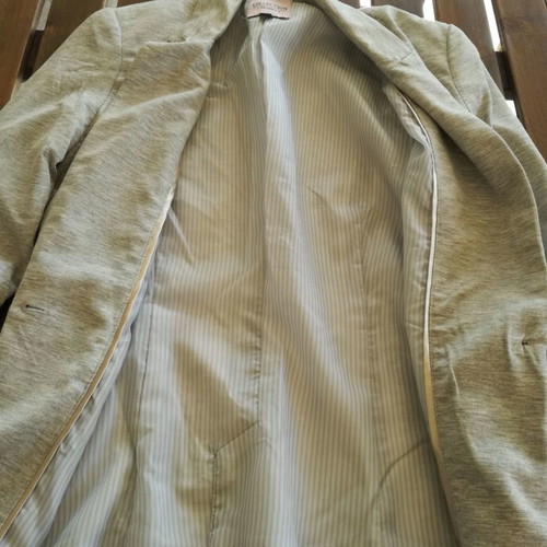 Casual cotton jacket Berska used, grey melange, size medium