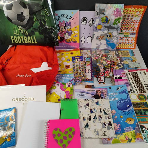 Stationery set used with markers, colored pencils, stickers, and more