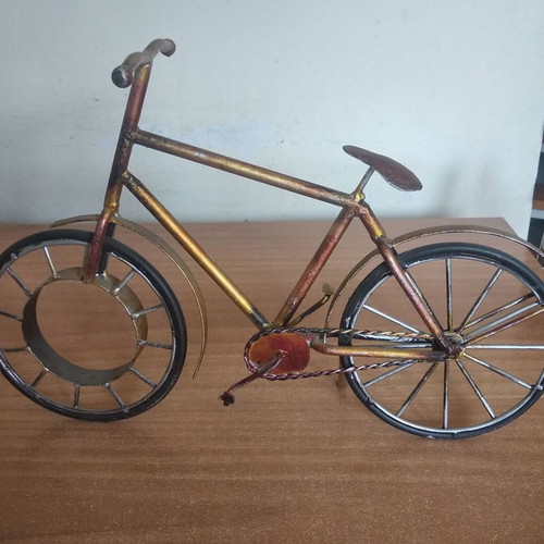 Metal decorative bicycle used