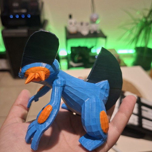 Swampert Pokémon 3D printed figure like new, 8 cm