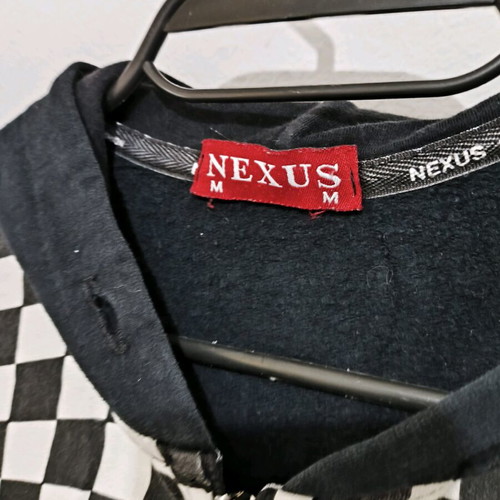 Set of 2 cardigans used, black and blue, faded black-and-white