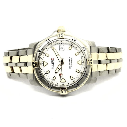 Buler Quartz 38mm waterproof watch with sapphire and strong lume