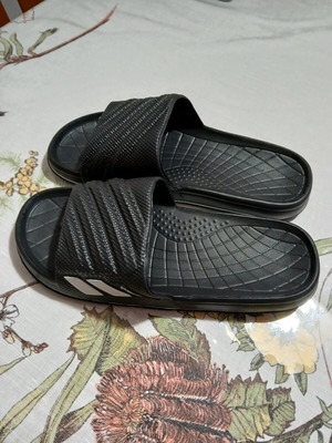 Men's elastic lightweight slippers black size 43-44 new