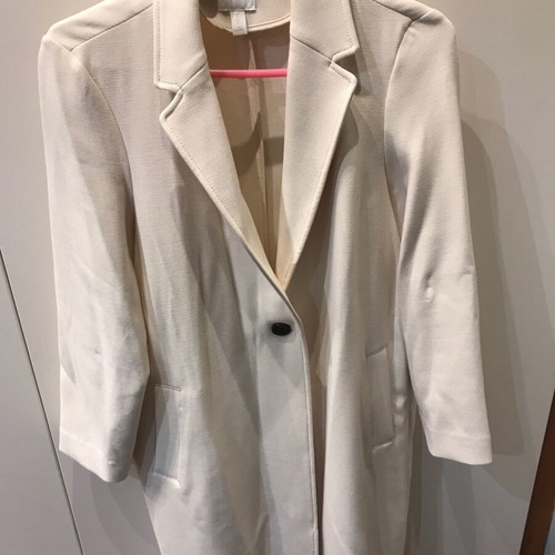 Cream overcoat jacket H&M medium like new
