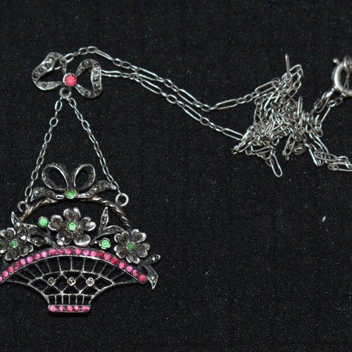 Silver Victorian pendant used