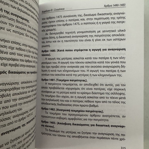 Civil Code book like new, Greek edition 2023