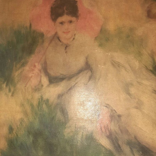 Vintage painting used, masterpiece in good condition