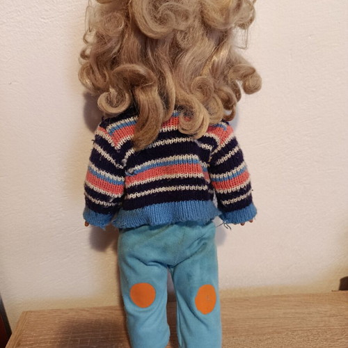 Vintage Cabar Cicciobello doll 70's, used, 45 cm plastic