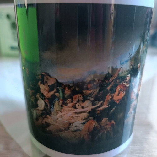 Collectible commemorative ceramic mug 'Mesolongi – Holy City' 200 years