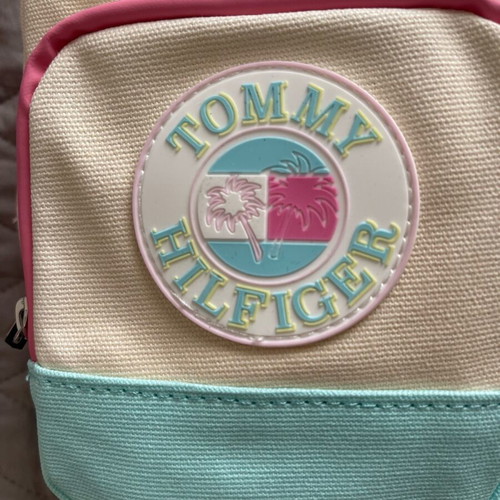 Tommy Hilfiger Youth Reporter Canvas crossbody bag new, pink and turquoise