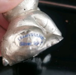 Silver piglet figurine used, not solid silver