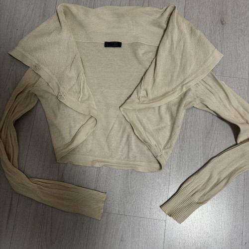 Only short cardigan like new, beige, sizes S/M