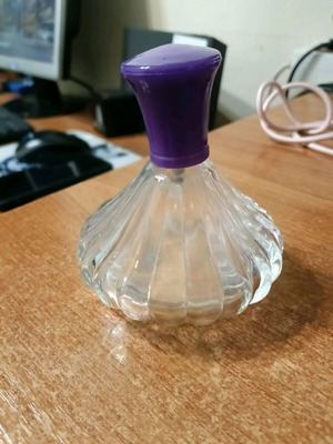 Perfume bottle used, empty