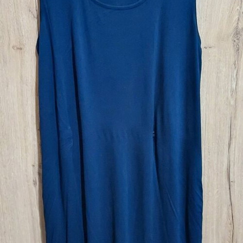 Sheego dress blue dark, plus size, like new, cotton