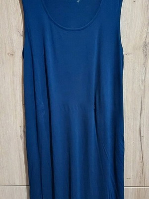 Φόρεμα Sheego μπλε σκουρό, plus size, σαν καινούργιο, cotton