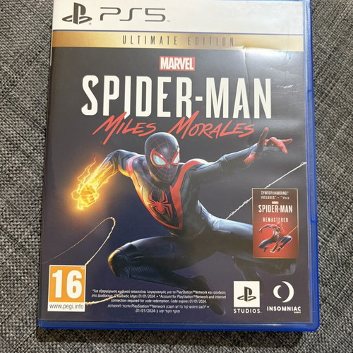Spiderman Miles Morales PS5 game like new
