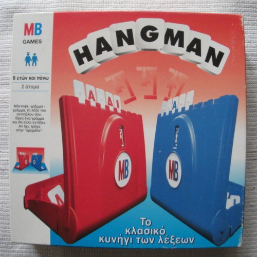 Hangman board game used MB Games 1997