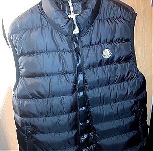 Moncler black jacket αμάνικο