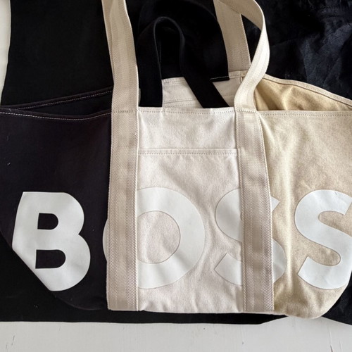 Boss bag used for shopping or beach beige