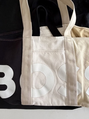Boss bag used for shopping or beach beige