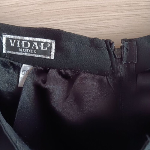 Vidal women's skirt used black with back zipper