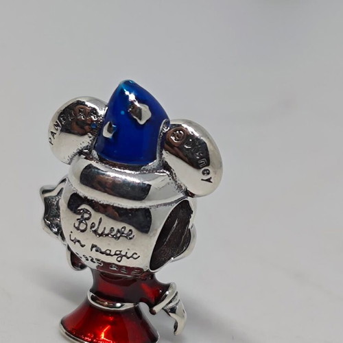 Disney Mickey Mouse Fantasia S925 Silver Collectible Charm like new