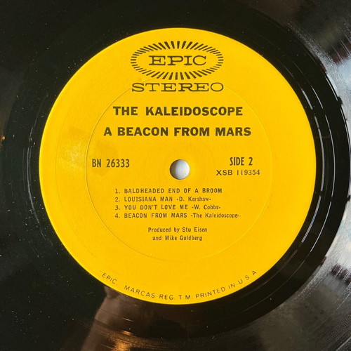 Kaleidoscope A Beacon From Mars vinyl record, rock