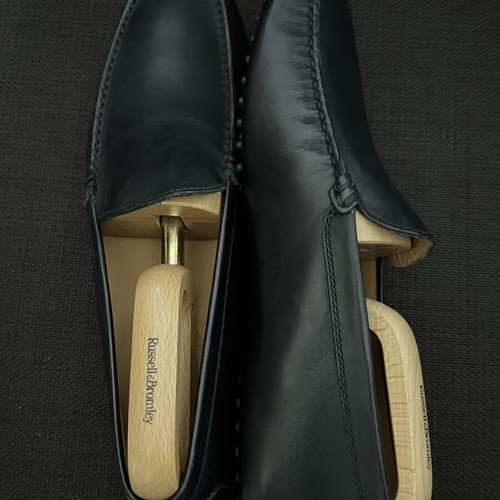 Tod's Gommino Leather Loafers Men's New Black Size 44