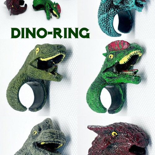 Dino ring figures like new, finger puppet dinosaurs