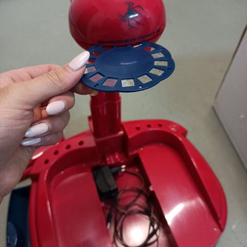 Spiderman painting like new with discs, light and storage drawers
