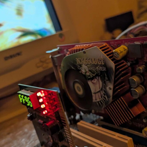 MSI Geforce NX6600GT AGP 128MB graphics card