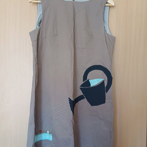 Heel dress short like new, beige