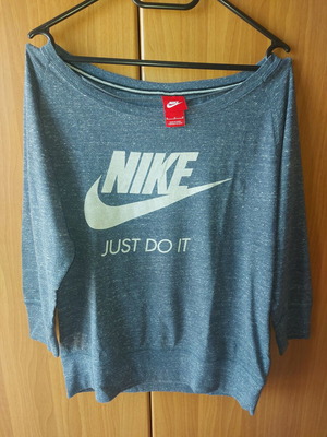 Nike μπλούζα μέγεθος Μ μπλε ραφ μανίκι 3/4 σαν καινούργιο