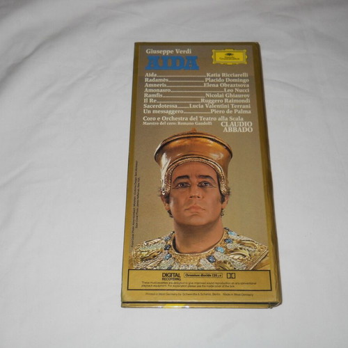 Aida 3xCassette album used, classical by Giuseppe Verdi
