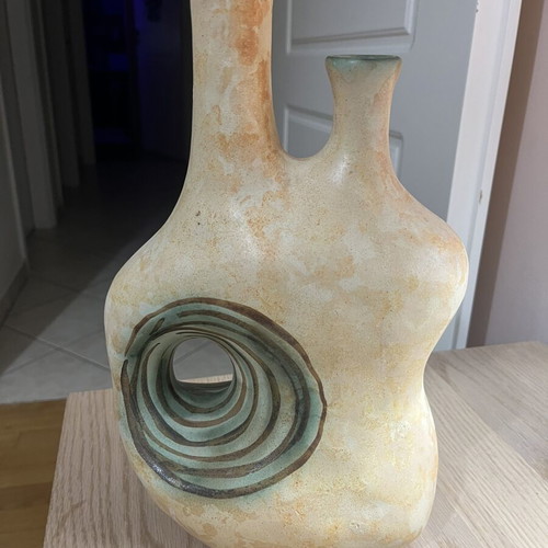 Vintage Ceramic Vase Nikos Dazelidis 1960s new condition