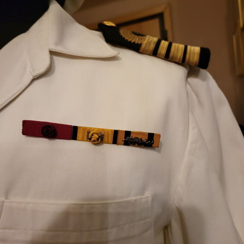 Naval officer's peaked cap jacket and trousers 1973 like new