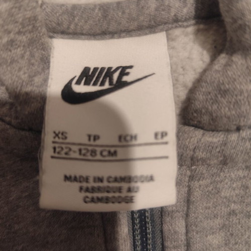 Nike kids jacket used, size XS, gray