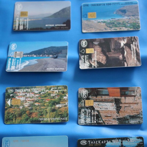 Open used phone cards, pack of 110 pieces