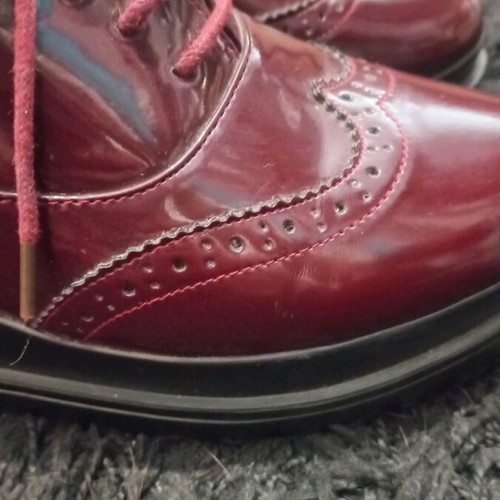 Oxford women's shoes size 39 like new, brown and red