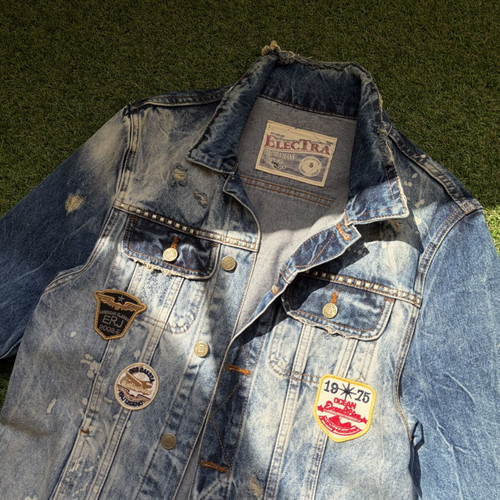 Electra denim jacket like new, size S, blue