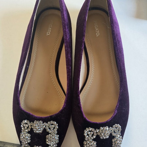 Migato ballerinas size 38 purple like new