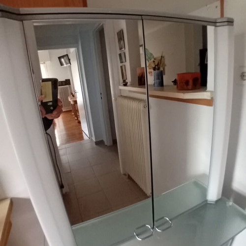 Bathroom mirror cabinet like new, 76×70×15 cm