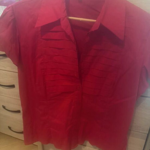 Summer shirt unused, red, size XL