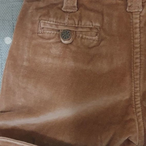 DP...am velvet brown zip culotte 98% cotton used for 4 years old