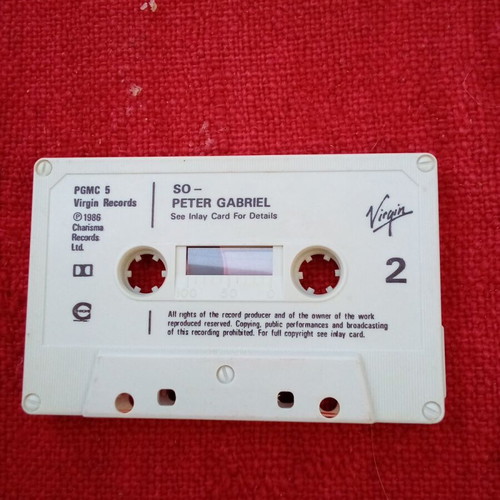 Peter Gabriel So audio cassette used, without case