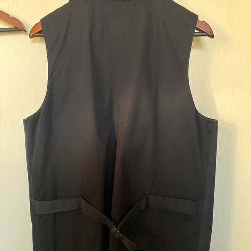 Massimo Dutti vest like new, navy blue with double-breasted buttons