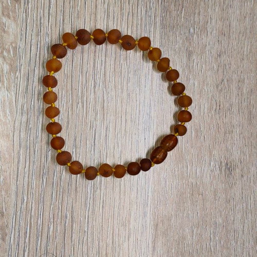 Authentic Baltic Amber Bracelet 20cm like new, brown