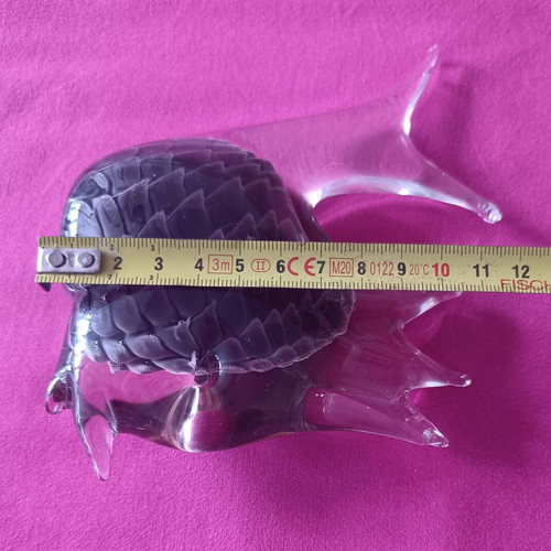 Murano vintage glass tropical fish sculpture by Franco Moretti like new