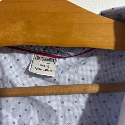 Matoufrance shirt 140 cm like new, black and blue