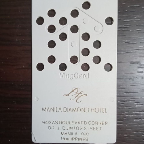 Manila Diamont Hotel Electronic Plastic Key new